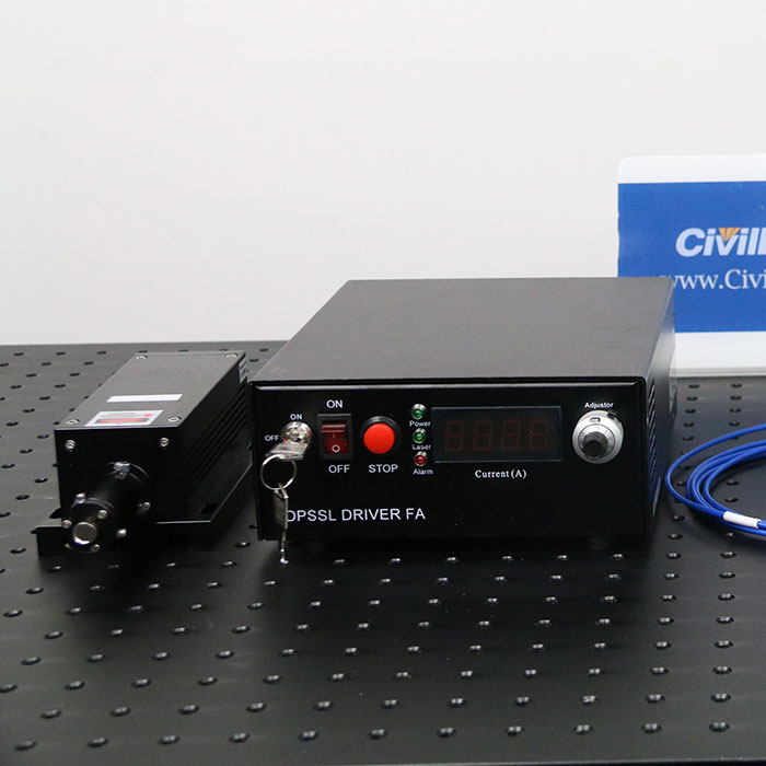 1177nm 100mW~300mW DPSS Fiber coupled Invisible laser with power supply - Click Image to Close